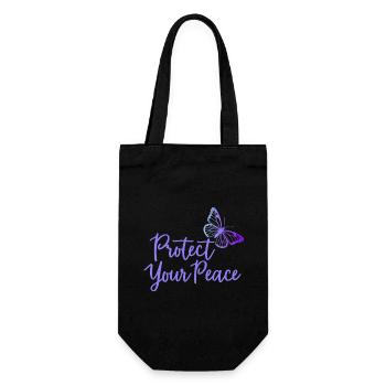 Protect Your Peace Butterfly Inner Peace - Gift Bag for Bottles - black - Front