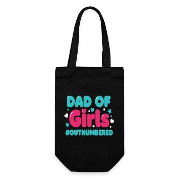 Papa des filles en infériorité numérique Papa fille - Sac à bouteille - noir - Devant