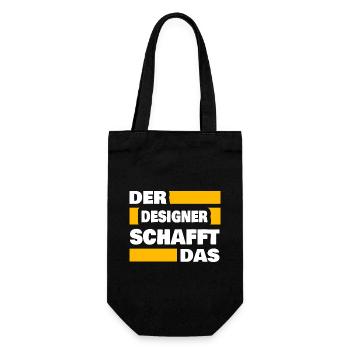 Beruf Designer - Geschenkbeutel für Flaschen - Schwarz - Vorne