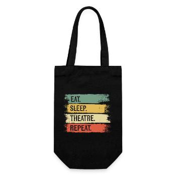 Eat Sleep Theatre Repeat - Gift Bag for Bottles - black - Front