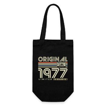 1977 Vintage Vintage Rétro Cadeau d’anniversaire - Sac à bouteille - noir - Devant
