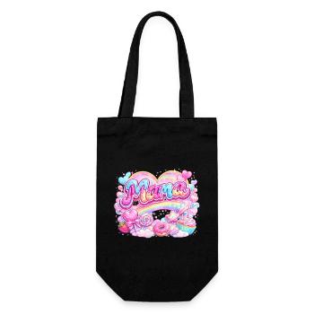 Mama Candy and Rainbow | Mom Gift - Gift Bag for Bottles - black - Front