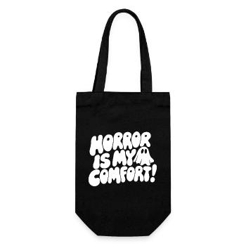 Horror Is My Comfort Quote - Geschenkbeutel für Flaschen - Schwarz - Vorne