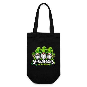 Coordinateur des Manigances Gnome de jardin - Sac à bouteille - noir - Devant