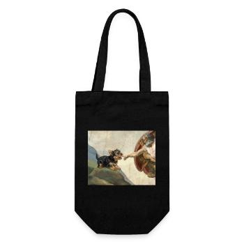 Mème chien God Hand Yorkshire Terrier Dogs - Sac à bouteille - noir - Devant