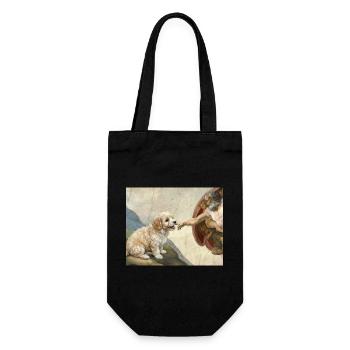 Mème des chiens de la main havanaise - Sac à bouteille - noir - Devant
