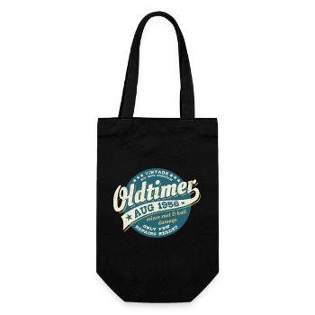 Millésime août 1956 - Anniversaire - Cadeau - Sac à bouteille - noir - Devant