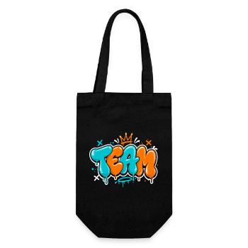 Team - Gift Bag for Bottles - black - Front
