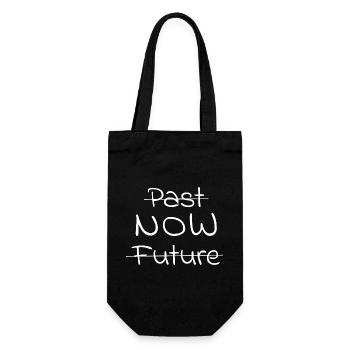 Spiritualitaet-PastFutureNow - Geschenkbeutel für Flaschen - Schwarz - Vorne
