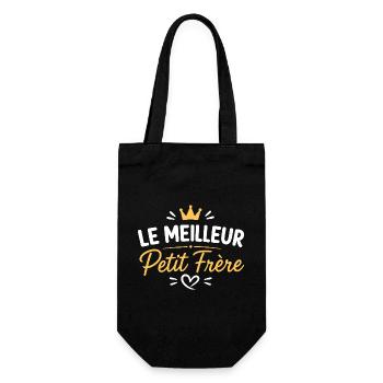 Meilleur Petit Frère Couronné - Sac à bouteille - noir - Devant