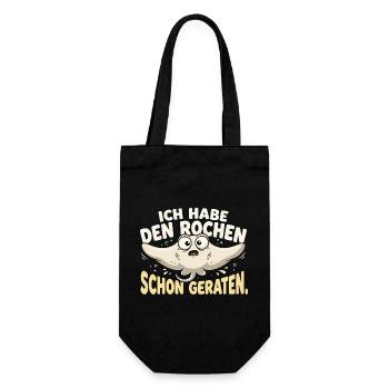 Ich Habe Den Rochen Schon Gebraten - Geschenkbeutel für Flaschen - Schwarz - Vorne