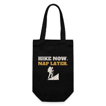 Randonnée maintenant, sieste plus tard - Sac à bouteille - noir - Devant
