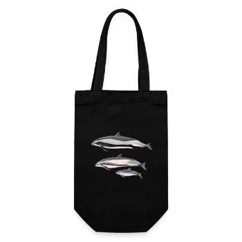 Frasers Delphin - Frasers Dolphin - Dauphin - Geschenkbeutel für Flaschen - Schwarz - Vorne