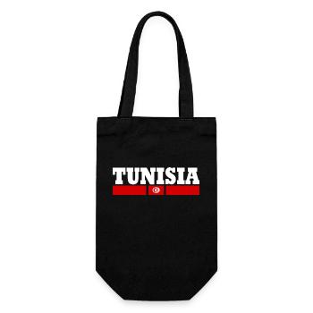 Drapeau design tunisien cool by Milaino - Sac à bouteille - noir - Devant