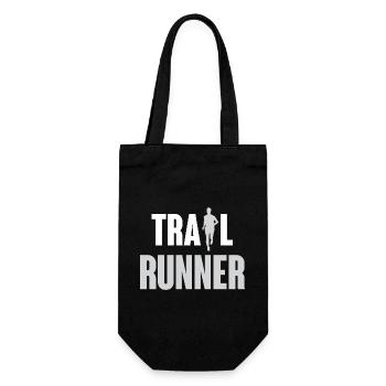 Trailrunner - Geschenkbeutel für Flaschen - Schwarz - Vorne