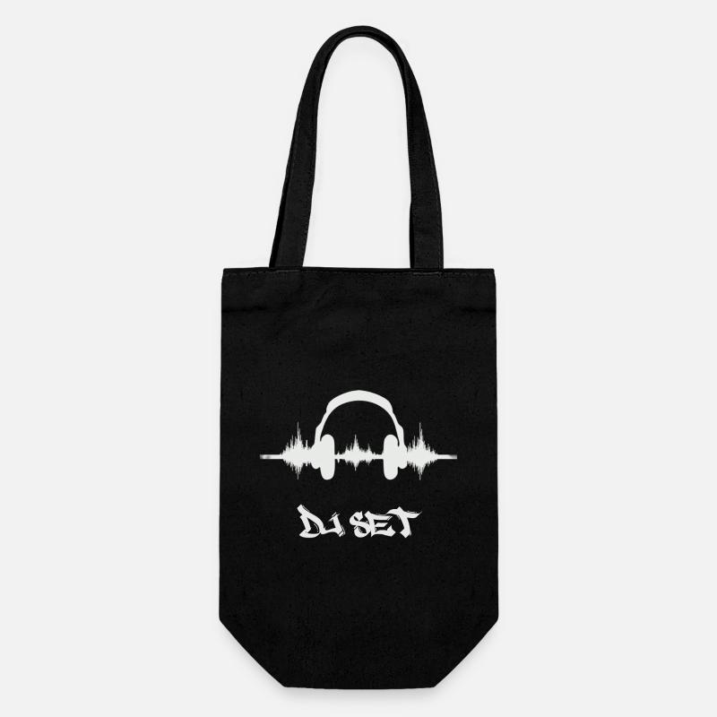 Der DJ - Geschenkbeutel für Flaschen - Schwarz