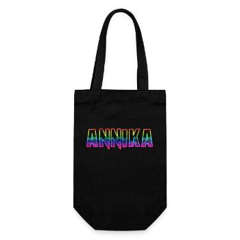 annika rs regenbogen - Geschenkbeutel für Flaschen - Schwarz - Vorne