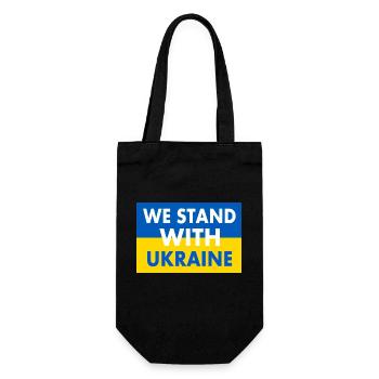 We stand with ukraine - Sac à bouteille - noir - Devant