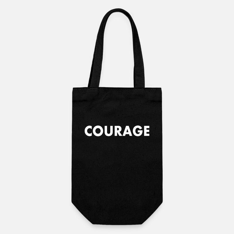 Courage - Sac à bouteille - noir