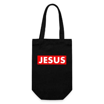 Jesus - Geschenkbeutel für Flaschen - Schwarz - Vorne
