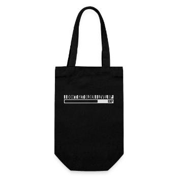 get older level up - Gift Bag for Bottles - black - Front