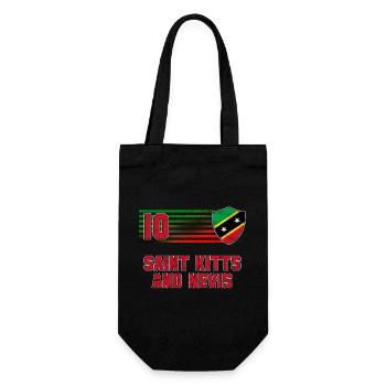 Saint Kitts and Nevis Football Team - Gift Bag for Bottles - black - Front