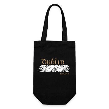 Dublin - Geschenkbeutel für Flaschen - Schwarz - Vorne