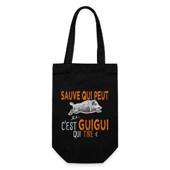 c'est guigui qui tire Humour Chasseur Guillaume - Sac à bouteille - noir - Devant