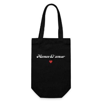 maman d'amour - Sac à bouteille - noir - Devant