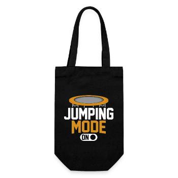 Jumping Mode on - Gift Bag for Bottles - black - Front