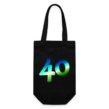 tolle apparel, 40 karibischer farbverlauf - Geschenkbeutel für Flaschen - Schwarz - Vorne