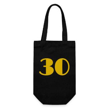 30 ANS. 30. 30e ANNIVERSAIRE. ANNIVERSAIRE 30 ANS - Sac à bouteille - noir - Devant