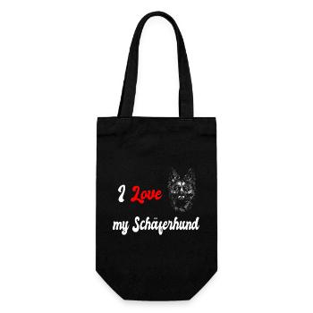 J'adore mon berger allemand - Sac à bouteille - noir - Devant