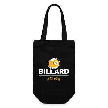 billard pool 9 que ball Logo Verein Team Cup - Geschenkbeutel für Flaschen - Schwarz - Vorne