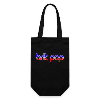 BRIT POP - Gift Bag for Bottles - black - Front