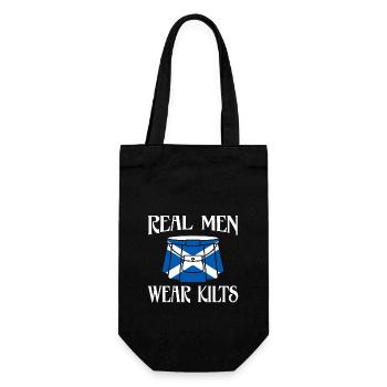 Ecosse Les vrais hommes portent des kilts - Sac à bouteille - noir - Devant