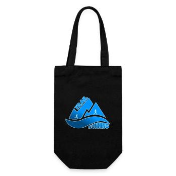 Trail Running Mountains Man Woman - Gift Bag for Bottles - black - Front