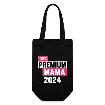 Werdende Mama 2024 - Geschenkbeutel für Flaschen - Schwarz - Vorne