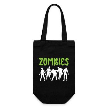 Zombie T-Shirt Halloween - Sac à bouteille - noir - Devant