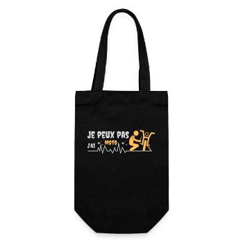 Je peux pas j'ai moto - Sac à bouteille - noir - Devant