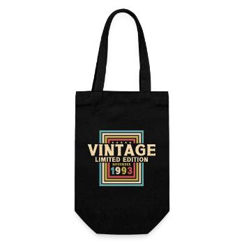 30th Birthday Vintage November Vintage 1993 - Gift Bag for Bottles - black - Front