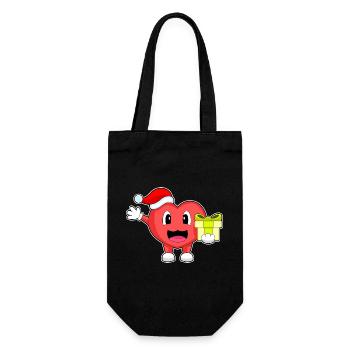 Forfait Noël Coeur - Sac à bouteille - noir - Devant