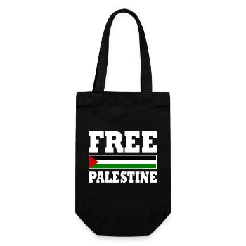 Free palestine - Sac à bouteille - noir - Devant
