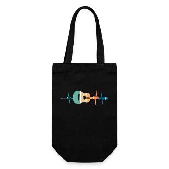 battement De cœur guitare - Sac à bouteille - noir - Devant