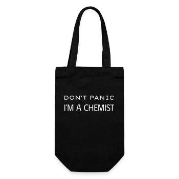 Don t panic I m a chemist - Gift Bag for Bottles - black - Front