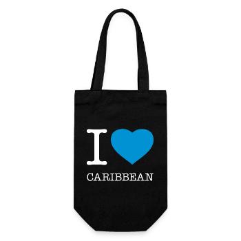 J’AIME LES CARAÏBES Karibik - Sac à bouteille - noir - Devant