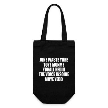 jone waste yore toye monme yorall rediii - Geschenkbeutel für Flaschen - Schwarz - Vorne