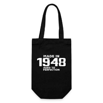 Vintage 1948 Cadeau Anniversaire 1948 Rétro - Sac à bouteille - noir - Devant