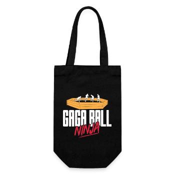 Gaga Ball Dodgeball Gagaball Player Gaga Ball - Gift Bag for Bottles - black - Front