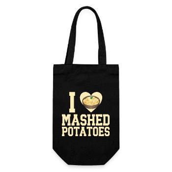 Mashed potatoes Mashed potatoes - Gift Bag for Bottles - black - Front